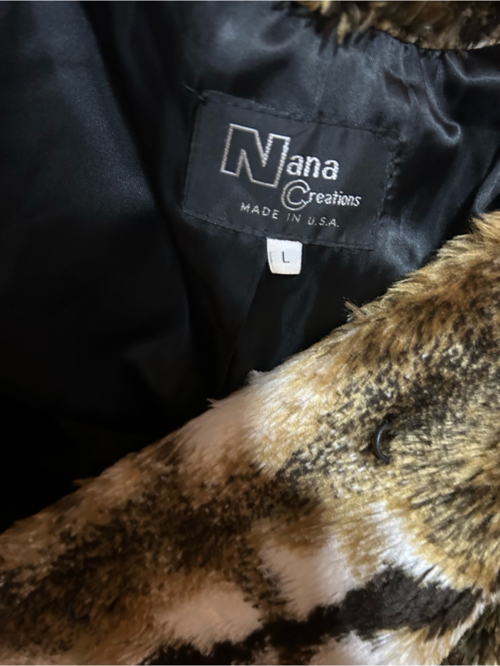 Nana Statement Coat Multi Colored Long Sleeved Luxury Winter Coat - Picture 7 of 8